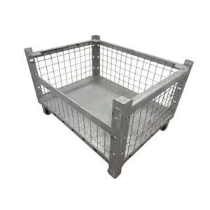 Gitterbox Sichtbox 800x600x500mm Traglast stapelbar 5-fach 2000kg feuerverzinkt - Bild 1 von 10