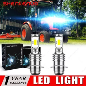 2 EX 8000K LED light bulbs for Case IH Ford New Holland 1120 TC30 & More 12v DC - Picture 1 of 12