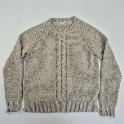 Jersey FAT FACE 12 gris tejido cuello redondo manga raglán - Imagen 1 de 4