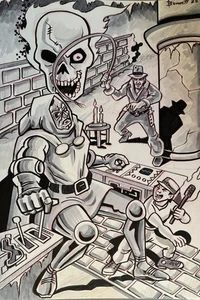 TEMPLE OF DOOM.       MIKE BENNETT'S  ORIGINAL  ART   (2025) 11/09/2025 - Picture 1 of 1