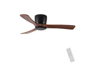 42 In Low Profile Ceiling Fan No Light Flush Mount Reversible DC Motor w/Remote - Picture 1 of 12