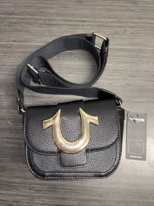 True Religion Mini Flap Horseshoe Logo Crossbody Bag - Picture 1 of 7