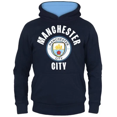Manchester City Fußball Hoodie Kinder 10 11 Jahre Jungen Official Hooded Top MCH22
