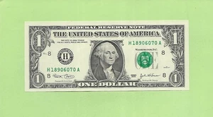 2003 ..UNCIRC $1  H 1890 6070 A .... 2003  $1  H-A    NICE NOTE        FRN - Picture 1 of 2