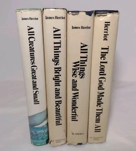 4 Vintage James Herriot Books Hard Cover All Creatures Great And Small Series - Bild 1 von 15