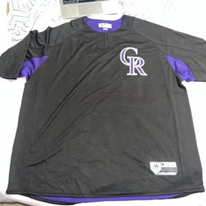 Authentic Majestic Colorado Rockies On-Field Batting Practice Jersey 3XL - Picture 1 of 4