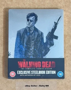 THE WALKING DEAD : THE COMPLETE FOURTH SEASON 4 - UK BLU RAY STEELBOOK - NEW - Picture 1 of 8