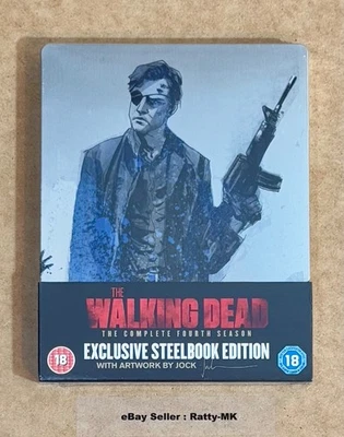 THE WALKING DEAD : THE COMPLETE FOURTH SEASON 4 - UK BLU RAY STEELBOOK - NEW - Image 1 of 4