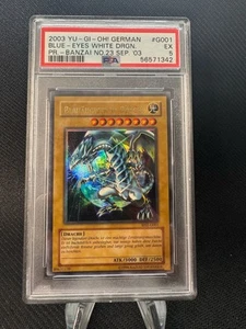Yugioh - Blauäugiger W . Drache BNZ-G001 - PSA 5 - 2003 Bandai Promo Deutsch - Bild 1 von 8