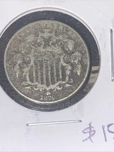 1870 Shield Nickel. $15 - Picture 1 of 2
