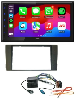 JVC Bluetooth 2DIN MP3 DAB USB Autoradio für Audi A6 01-05 C5 Quadlock - Bild 1 von 4