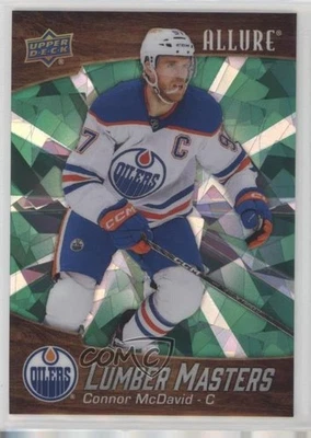 2023-24 Upper Deck Allure Lumber Masters Green /249 Connor McDavid #LM-15 - Image 1 of 2