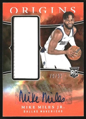 2023-24 Panini Origins Rookie Jersey Autographs Red #28 Mike Miles Jr. Auto/99 - Image 1 of 2