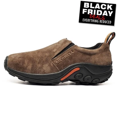 Merrell Selva Moc Hombre Informal sin Cordones Clásicos Zapatos de Cuero Ante - Imagen 1 de 4