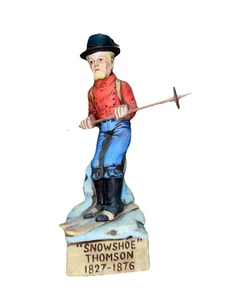 Vintage Snowshoe Thompson-Haas Bros Decanter 4/5 pint empty - Picture 1 of 4
