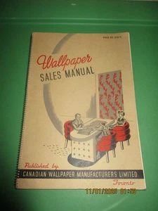 Wallpaper Sales Manual Pub by Canadian Wallpaper Manufactures Limited (67 pgs) - Bild 1 von 4