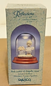 1990 Edizione Limitata Momenti Preziosi Miniatura Peltro #694908 con Cupola e Base NUOVO - Foto 1 di 6