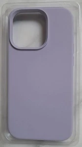 OuXul iPhone 14 Pro Silicone Cover Shockproof Rubber Case, 6.1 inch, Purple - Picture 1 of 4