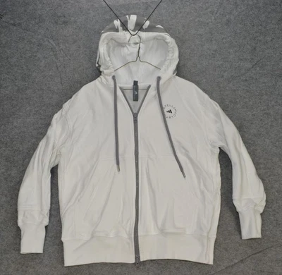 Sudadera con Capucha Adidas Stella McCartney para Mujer XS Blanca Cremallera Completa Estampado de Cebra Foto 1 de 4