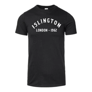 Men's T-Shirt Islington London Londoner Place Year Of Choice Birthday Gift - Picture 1 of 2