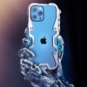 Funda protectora con marco de metal de aluminio con borde de metal para teléfono iPhone 15 Pro Max - Imagen 1 de 20