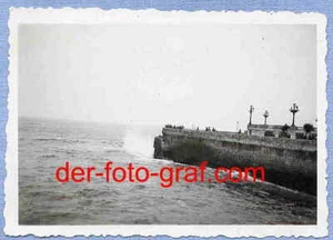 Foto, Legion Condor, Meer, Landzunge, Kaimauer, 1937 - Bild 1 von 1