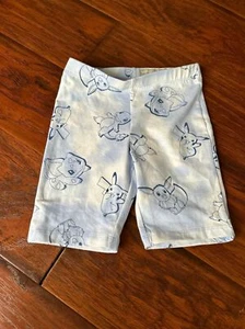 Light blue color Pokémon shorts,  Bike shorts for kids size S 6/6x - Picture 1 of 3