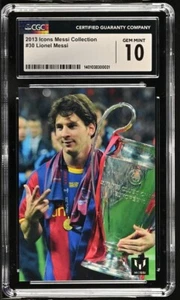 2013 Icons Official Messi Card Limited - Lionel Messi #30 - CGC 10 - Picture 1 of 2