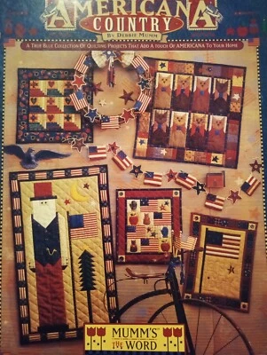 Debbie Mumm Primitive Americana Quilt Patterns Applique Pattern Book - Image 1 of 4