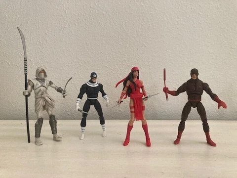 Marvel Universe 3.75 figures - DAREDEVIL ASST. (ELEKTRA, BULLSEYE, HAND) - LOOSE Cover