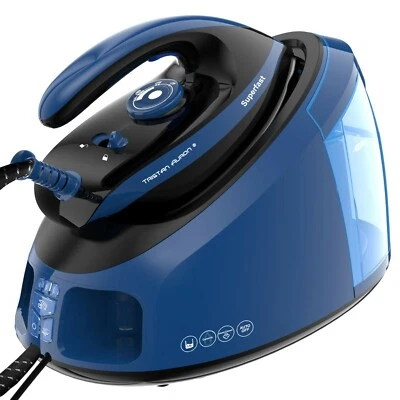 2800 Watt Dampfbügelstation Dampfbügeleisen Bügeleisen blau 6,5 Bar  - Bild 1 von 4