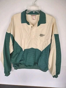 Vtg Antigua 3-Button Pullover Windbreaker Nylon Mens XL Washtenaw Country Club - Picture 1 of 8