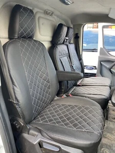 TOYOTA PROACE VAN LEATHERETTE CUSTOM MADE WATERPROOF SEAT COVERS (2017 - 2023) - Picture 1 of 6