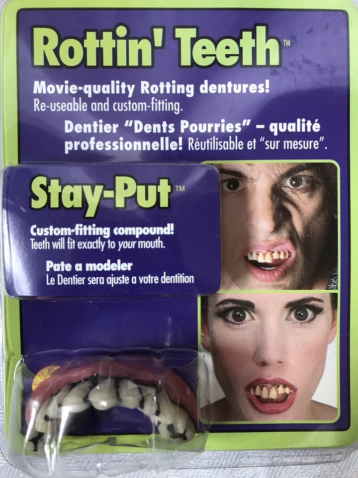 Rottin' Teeth Stay-put зубные протезы костюм зубы - Изображение 1 из 3