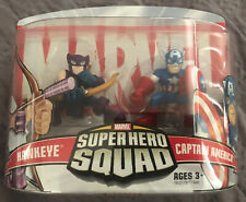 HAWKEYE & CAPTAIN AMERICA Marvel Super Hero Squad Figures 2006 - NEW