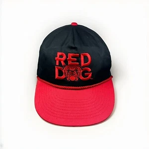 Vintage RED DOG Beer Snapback Hat, Embroidered Cap w/ Rope - Image Works - Picture 1 of 8