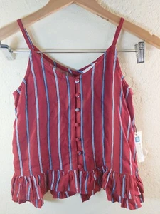 NWT Treasure & Bond red blue stripe Camisole Tank Size Small 7/8 - Picture 1 of 5