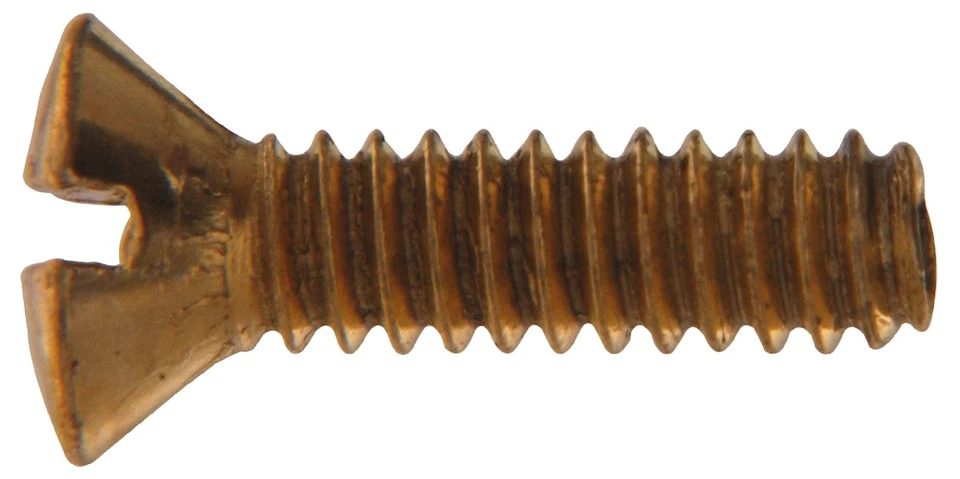 Tornillo de placa de interruptor eléctrico de latón brillante 4191 632 X 1/2 pulgada. Paquete de 20 0,5 pulgadas Foto 1 de 1