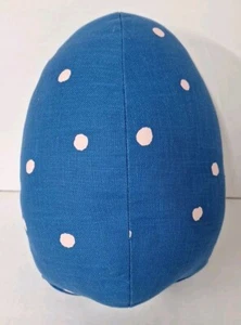 Room Essentials Shaped Easter Egg Throw Pillow Blue Home Decor 12.5"x8" NEW - Picture 1 of 5
