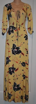 Vestido Jersey Rachel Pally Envolvente Corbata Escote Maxi Floral Modal Talla S NUEVO Foto 1 de 4