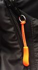 4 x orangefarbener Reißverschluss Etikett Abzieher verlängern ersetzen reparieren Alpinestars Büffel Wolf Gore