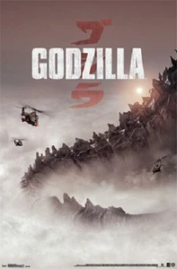 2014 WARNER BROTHERS GODZILLA MOVIE ONE SHEET POSTER NEW 22x34 FREE SHIPPING - Picture 1 of 1
