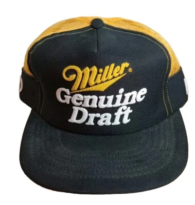 Винтажная кепка Miller Genuine Draft MGD Trucker сделано в США. Пиво. 70-е 🔥 - Изображение 1 из 4