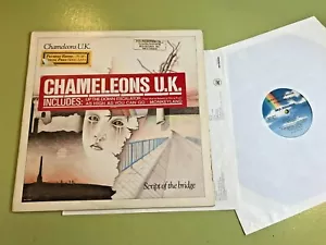 Chameleons U.K. Script of The Bridge lp '83 w/lyric insert PROMO mca39014 usa ! - Picture 1 of 3