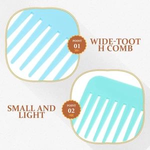 2Pcs Hair Detangling Comb Wide Tooth Comb Fashionable household comb - Picture 1 of 12