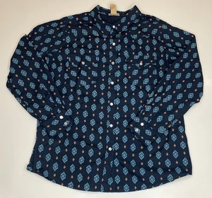 Wrangler Brushpopper Western Shirt Womens XL Black Aztec Beth Dutton Yellowstone - Picture 1 of 7