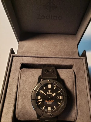 Zodiac Super Sea Wolf 40MM Automatic Compression Dive Watch, Ref ZO9297, NWT&Box - Image 1 of 4