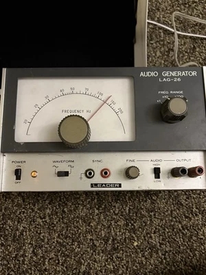 Leader LAG-26 Audio Generator Oscillator LAG26 Vintage. Japan. Good Condition. - Image 1 of 4