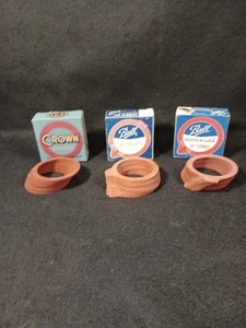 3 New Ccs Crown Good Luck & Ball Regular Canning Jar Rubbers  12 Count 36 Pieces - Picture 1 of 5