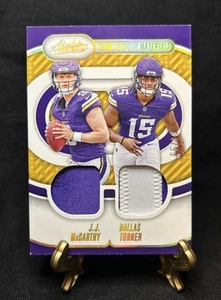 2024 Panini Absolute J.J. McCARTHY/DALLAS TURNER Team Tandem /99 RC Vikings - Picture 1 of 3